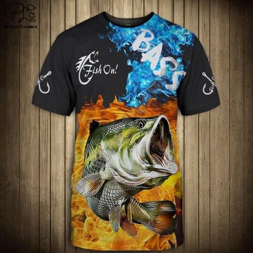 PLstar Cosmos Cool Fashional Fishing Hooked 3D Printed T-shirt Harajuku Streetwear Men For Women Short Sleeve Drop Shipping F24