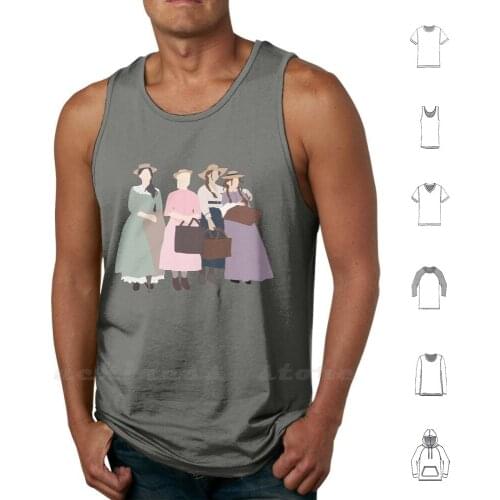Little March Girls Tank tops vest sleeveless Louisa May Alcott Meg March Jo March