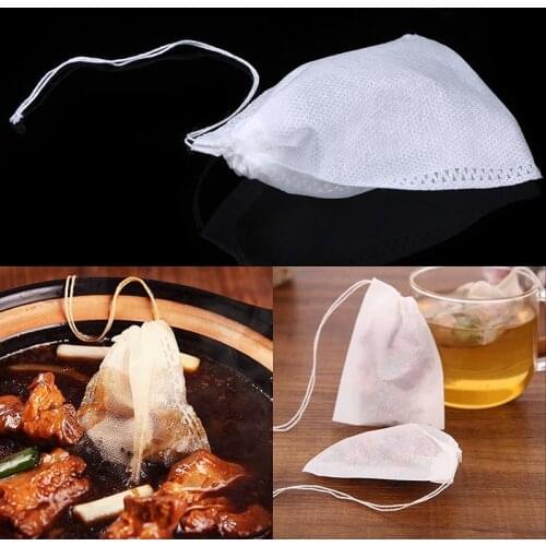 1PC/100PCS Multifunctional Drawstring Pouch Disposable Herb Spice Bags 5x7/8x10/30x30cm Empty Tea Filter Medcine Bag
