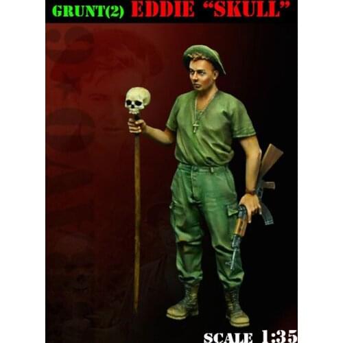 1/35 Resin Model Building Kit Figure Vietnam War Eddie Skull