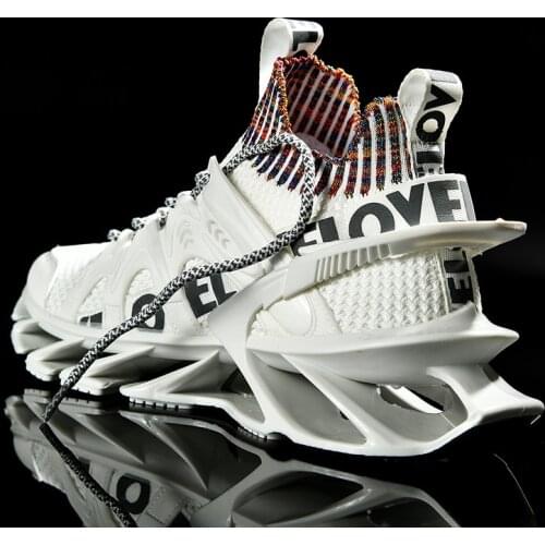 New Arrival Mens Running Shoes TPR Blade Platform Sneakers Sport Shoes For Men Breathable Male Casul Jogging Chunky Sneakers