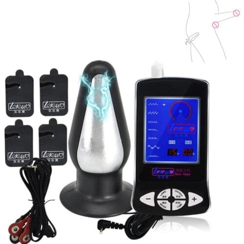 Electric Shock Kit Anal Plug Breast Massage Pads Electro Shock Vaginal Anus Stimulate Massage Medical Themed BDSM SM Sex Toys