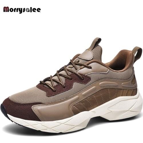 2020 New Sneakers Man Increase Dady Shoe Spring Summer Autumn Breahable Ligth Mens Fashion Casual Plus Size Sneakers