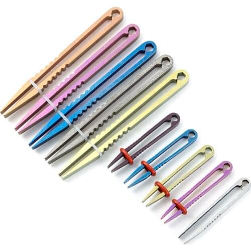 New Titanium Alloy Tweezers EDC Mini Gadget TC4 Outdoor Small Tweezers