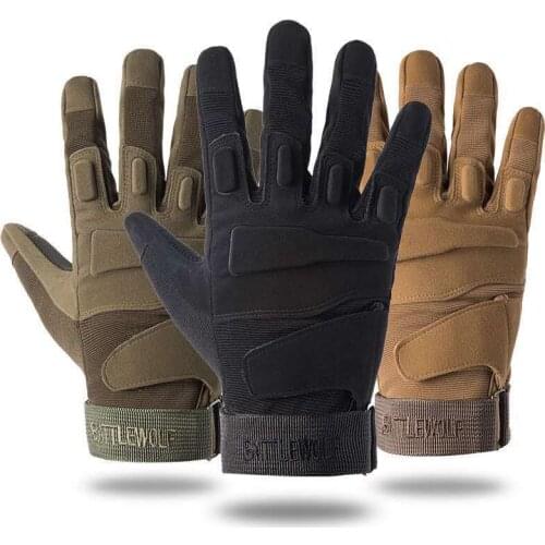 Military Tactical Full Finger Men Gloves Touch Screen Paintball Airsoft Hard Knuckle Outdoor Climbing Riding Army Combat Gloves