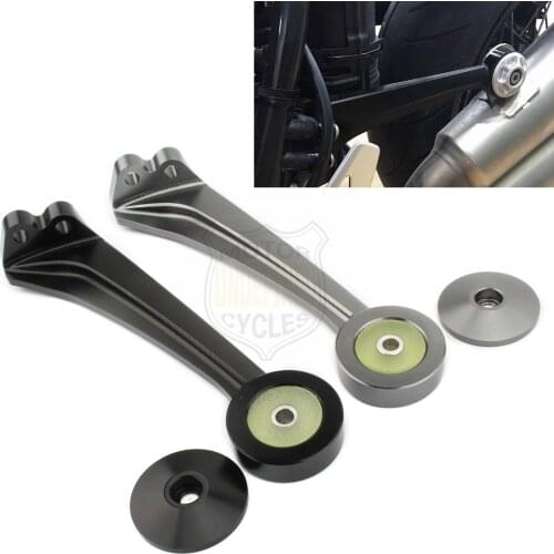 R Nine T Exhaust Muffler Pipe Bracket Mount Holder for BMW RNineT 2014 2015 2016 2017 2018 2019 2020 Black Accessories Moto