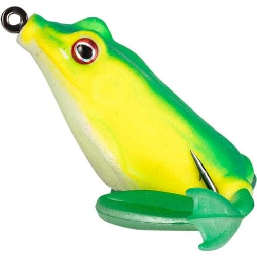 3D Eyes High Quality Freshwater Silicone Fishing Lure Artificial Thunder Frog 12G Double HookFishing Lure Soft Bait