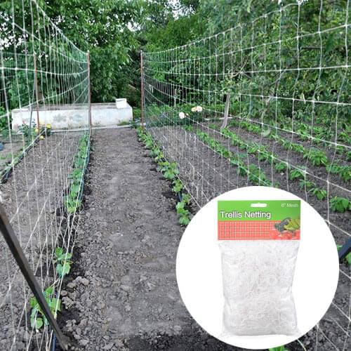 1.67x5m Plant Trellis Netting Heavy-Duty Polyester Plant Support Vine Climbing Vegetable Flower Garden Grow Net Tools