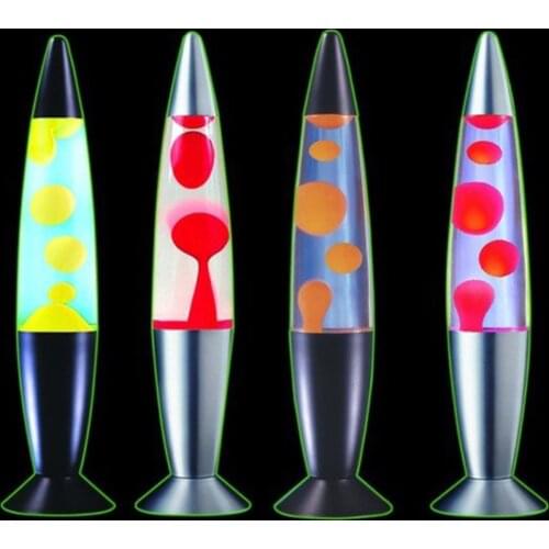 Cute Metal Base Lava Lamp Wax Volcano Style Night Light Jellyfish Nightlight Glare Incandescent Lava Lighting Lamps