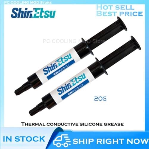 Shin-Etsu 7921 7868 Thermal Conductive Silicone Grease CPU GPU Cooler Cooling PC Laptops High Thermal Conductivity 20g/50g Pack
