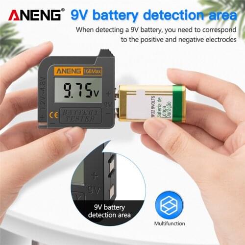 Battery Capacity Tester Button Cell Battery Load Digital Lithium AAA AA Analyzer for Household Electricity Accessories