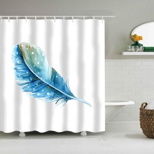 Waterproof Shower Polyester Fabric Curtains 3d Printing Bathroom Curtain Modern Bathtub Insulation Bath Screen Home Decoration