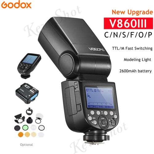 Godox V860III V860 III E-TTLII HSS 1/8000 2.4G Li-ion Battery Speedlite Flash For Fuji Olympus Panasonic Sony Canon Nikon Pentax