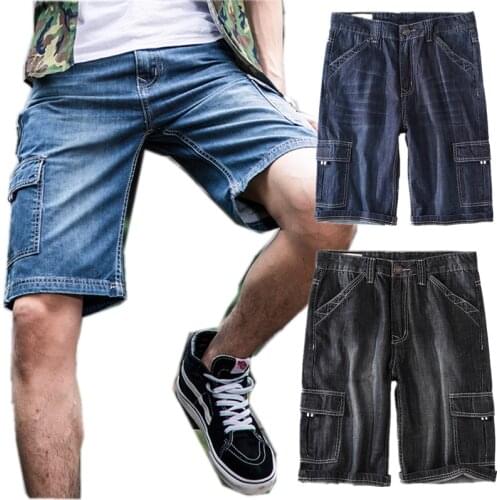 YUANL·SH Men's Denim Shorts