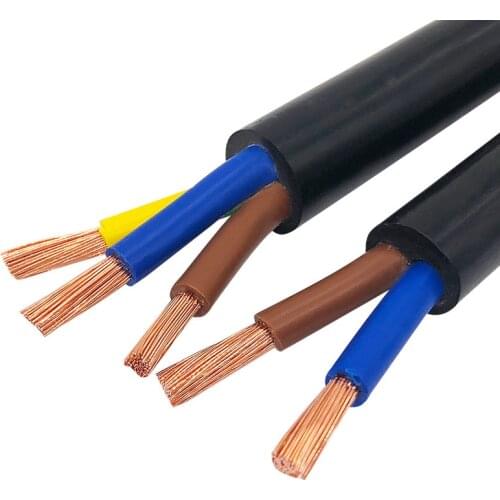 1meter 2-5 Cores 18AWG 17AWG 15AWG 13AWG 11AWG 9AWG Copper cable Wire Conductor Electric PVC Cable Soft Sheathed Wire power wire