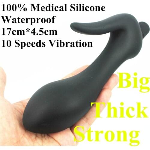 10 speeds strong vibration medical silicone waterproof big thick vibrator g spot massager woman sex toy sex product