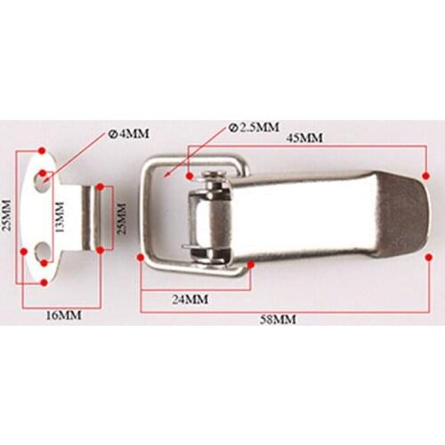 2 Pcs 28mm Length Box Chest Case Spring Loaded Draw Toggle Latch Spring Latch With Excellent Anti-corrosion Properties Whosesale