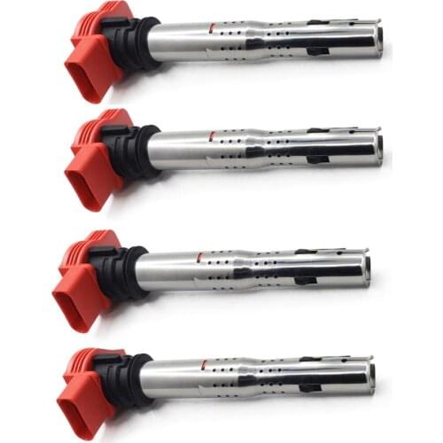 4Pcs Car Ignition Coil For VW Jetta Golf Passat Tiguan CC Tiguan For Audi A3/4/5/6/7/8 TT Q3/5 R8 06E905115 ABCDE 07K905715F