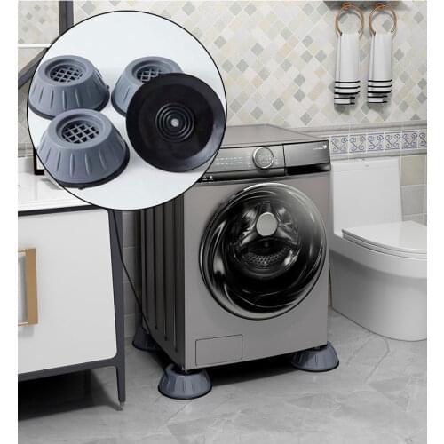 Anti Vibration Feet Pads Rubber Mat Slipstop Silent Universal Washing Machine Refrigerator Furniture Fixed Raiser Dampers Stand