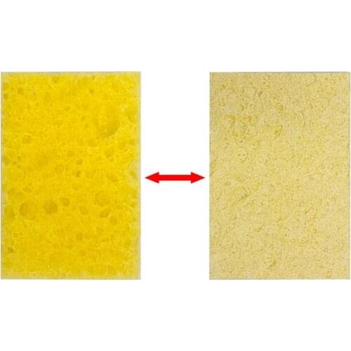 B2RA High Temperature Resistant Soldering Iron Replacement Sponges Welding Solder Tip Cleaning Pads for Soldering Debris