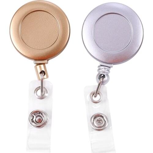 ABS Plastic Badge Reel Retractable Employees Staff Work Card Clip Lanyard ID Tag Pass Card Clip School Office Hospital Supplies