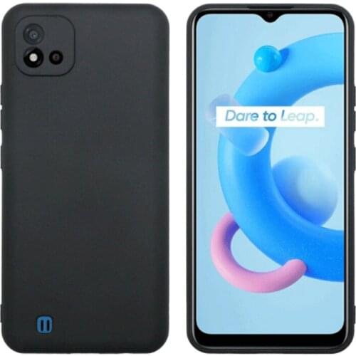 For Realme C20 Case Matte Silicone Soft TPU Phone Case For Realme C11 2021 Case Black Bumper for OPPO Realme C 20 C11 2021 Cover