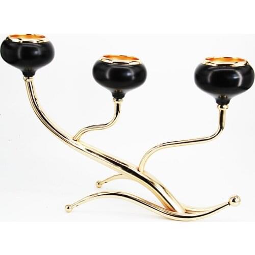 3 Arms Europe Candle Holders Wedding Decorative Candleabra For Centerpieces Romantic Candlelight Dinner Lantern Candelabros