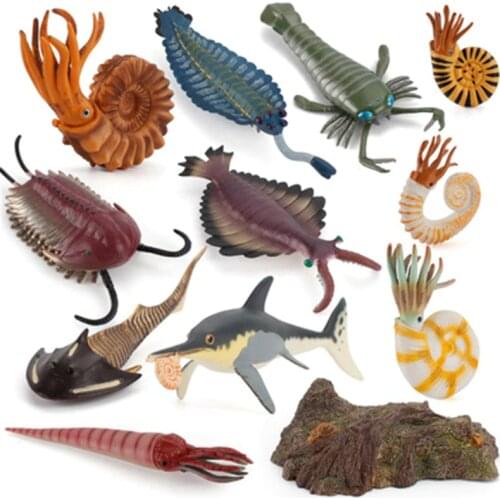 Simulation Insect Animal Model Toy Figures Mini Reptile Animal One-man Ancient marine life Model Screw Animal PVC Figures Toys