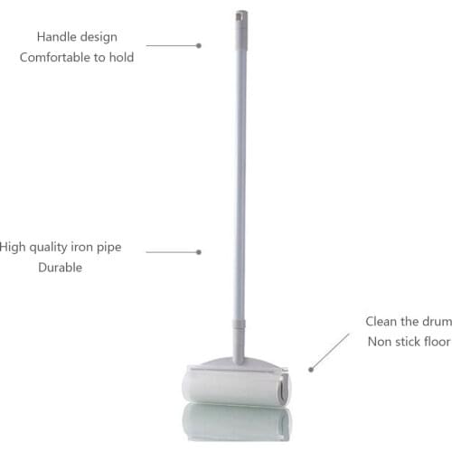 Roller Sticky Telescopic Handle Free Adjustment Removable Tearable Household Cleaning Tools