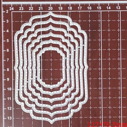 Layer Wave Frame Metal Cutting Dies New 2021 Metal Dies For DIY Scrapbooking Card Making Metal Craft Dies Cuts Embossing