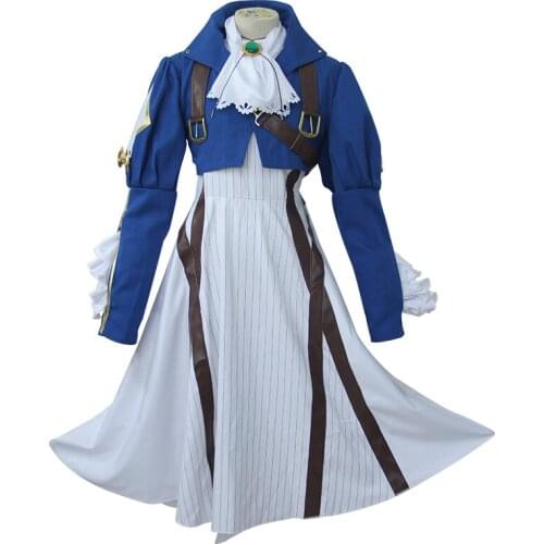 NEW Violet Evergarden Auto Memory Doll Uniform Suit Dress Outfit Cosplay Costume