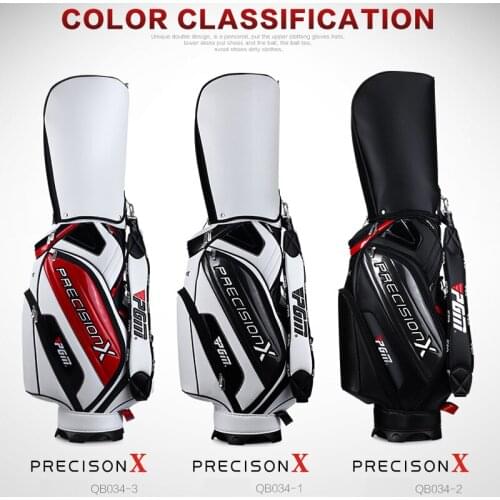 PGM Golf Sports Package Standard Travel Caddy Men Cart Bag 92CM Professional Ball Staff Bag With Cover Snake Lines Waterproof PU