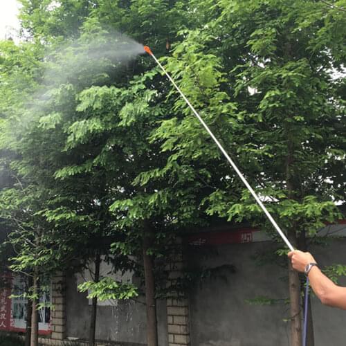 2.6m Stainless Steel Spray Extension Pipe Sprayer Tool for Garden Green Space Watering Irrigation Garden Hoses