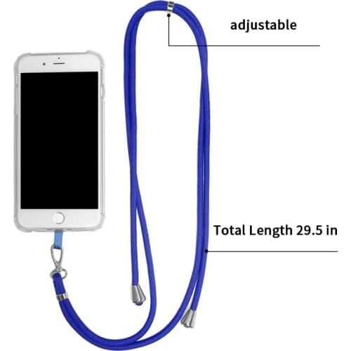 Phone Lanyard Adjustable Detachable Neck Cord Lanyard Strap Phone Safety Tether Phone Straps For Mobile Phone Accessories Straps