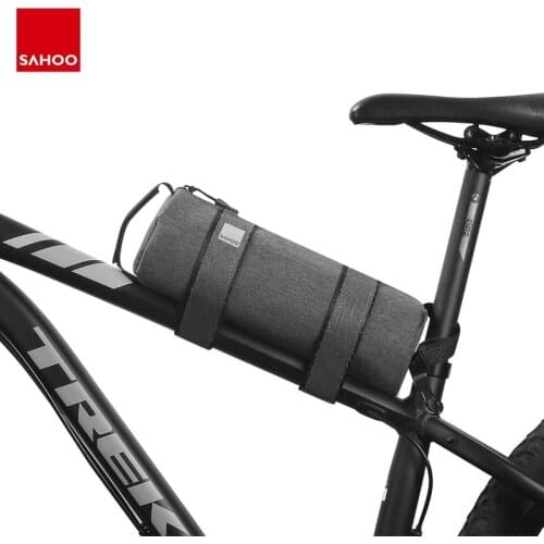 Sahoo Bike Bag Cycling Bike Bicycle Top Tube Frame Insulated Water Bottle Bag Cooler Sack Bicycle Frame Bag Hydration Carrier