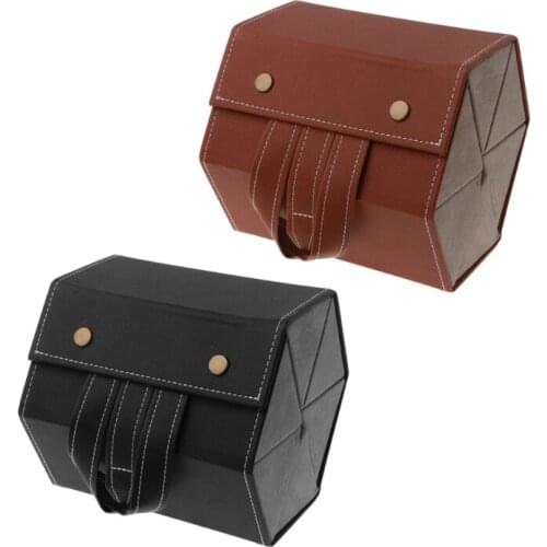 6 Slots Foldable PU Leather Sunglasses Eyeglasses Travel Organizer Case Multiple Hanging Eyewear Holder Display