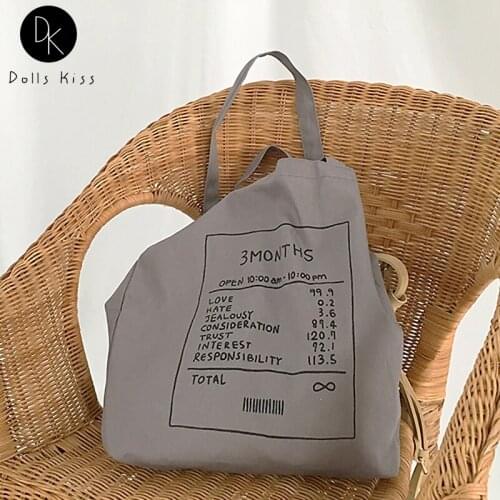 Ladies Canvas Handbags Women Retro Small Ticket Printing Shoulder Bags Girls Eco-Friendly Book Totes Female Casual Grocery Bags