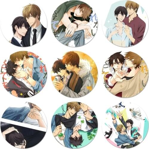 Dakaretai Otoko 1-i ni Odosarete Imasu Icons Pins Badge Decoration Brooches Metal Badges For Backpack Decoration
