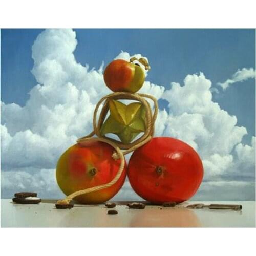 2017 Diamond embroidery diamond mosaic needlework 5D diamond painting embroidery cross gift Still life fruit picture HL339