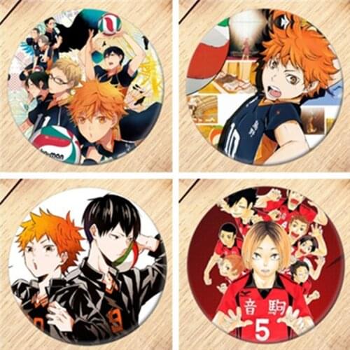 2020 New Anime Haikyuu!! Brooch Pin Cosplay Badge Accessories For Clothes Backpack Decoration gift