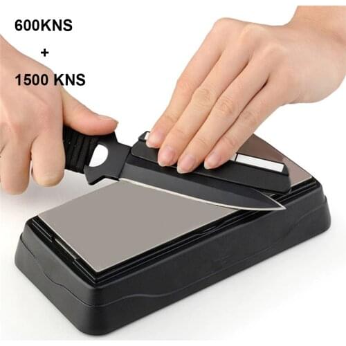 600/1500 Grit Diamond Whetstone Knife Sharpening Stone Kitchen Chef Knife Grinding Sharpening Grindstone system