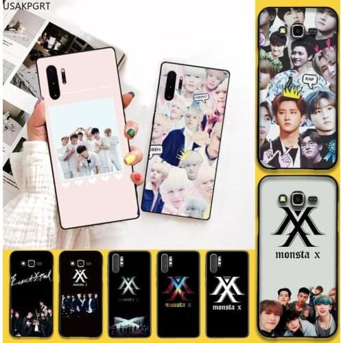 KPOP Boy Group Monsta X Phone Case For Samsung Galaxy Note20 ultra 7 8 9 10 Plus lite J7 J8 Plus 2018 Prime