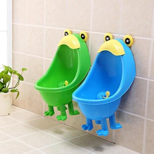 Baby Potty Training Boys Standing Potty Toilet Trainer Frog Wall-Mounted Urinals Toilet Children Stand Vertical Urinal Pee Potty