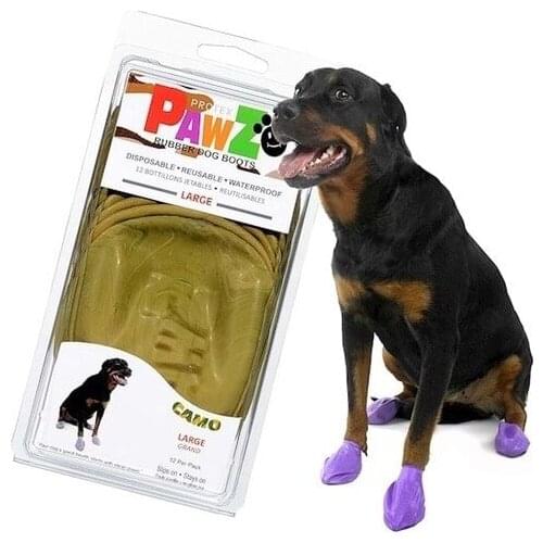 Pawz Small Small Breed Dog Footwear Cover 12 Pcs Camouflage 477797261