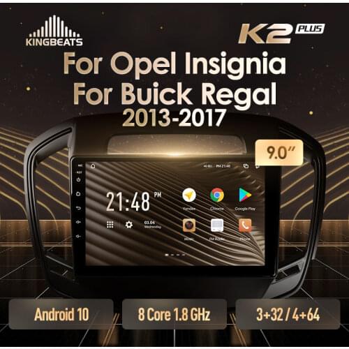 KingBeats Android 10 Octa-Core head unit HU 4G in Dash Car Radio Multimedia Video Player Navigation GPS For Opel Insignia For Buick Regal 2013 - 2017 no dvd 2 din Double Din Android Car Stereo 2din