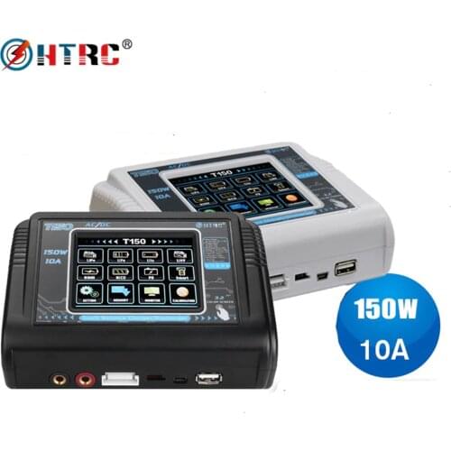 Original HTRC T150 LiFe Lilon NiCd NiMh Pb Lipo Charger AC DC 150W Balance Discharger for RC Drone Model Car Toy Charger
