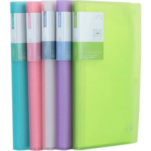 HD Transparent Poly Pocket A5 Folder For Documents A5 Notes Organizer Office 30 Pockets Document Organizer Clear File Booklet