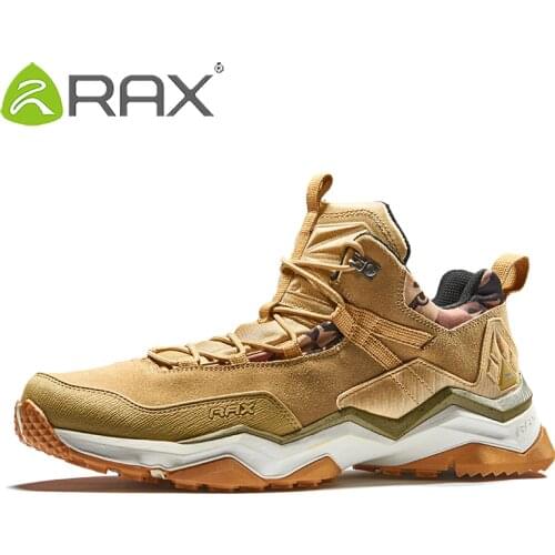 RAX Mens Waterproof Hiking Shoes for Women Climbing Backpacking Trekking Boots Men Outdoor Shoes Mountain Camping Sneakers Male