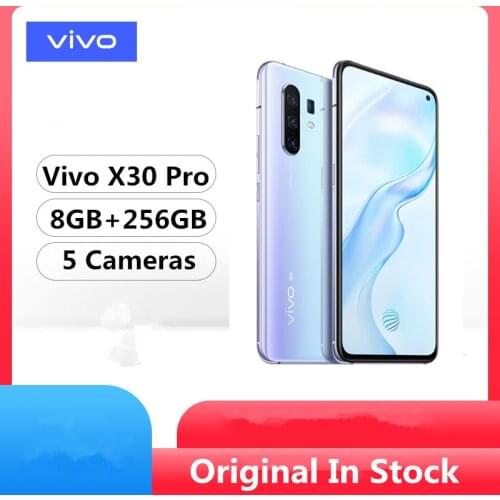 New Model Vivo X30 Pro 5G Unlocked Phone Exynos 980 Android 9.0 6.44" 2400x1080 8GB RAM 256GB ROM 64.0MP 60x Zoom Google Play