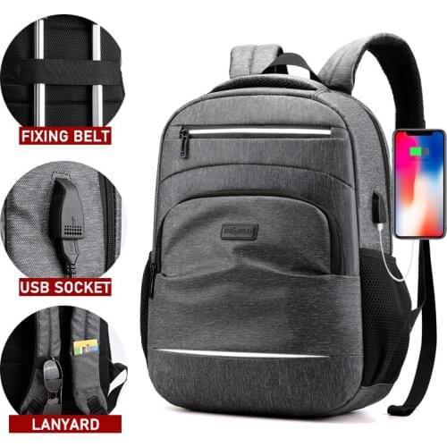 Fashion Men Backpack Nylon Large Capacity Rucksack Waterproof Bagpack 15.6 Inch Laptop Backbag School Bag For Teenage Boys